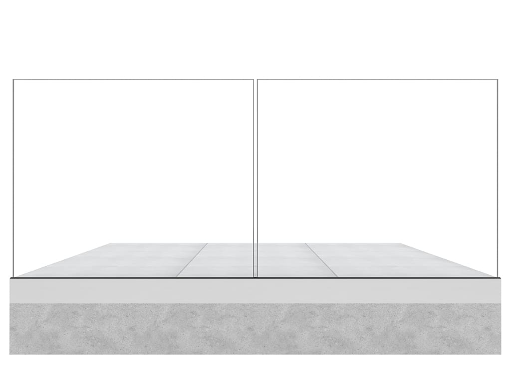 Garde-corps terrasse GLASSFIT 1703 vue de face